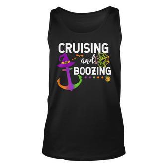 Cruising And Boozing Halloween Group Cruise Matching Gift For Women Unisex Tank Top - Thegiftio UK