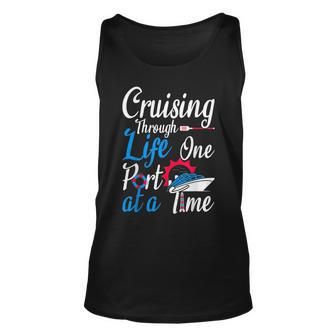 Cruising Through Life One Port At A Time Boating Cruise Trip Tank Top | Mazezy