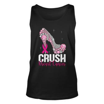 Crush Breast Cancer Awareness Bling Pink Ribbon Tank Top | Mazezy