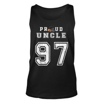 Custom Proud Football Uncle Number 97 Personalized For Men Unisex Tank Top | Mazezy