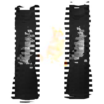 Cute Corgi & Cake - Funny Pembroke Welsh Corgi Dog Lover Unisex Tank Top | Mazezy
