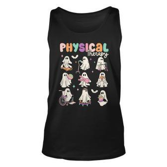Cute Ghost Physical Therapy Pt Physical Therapist Halloween Tank Top - Seseable