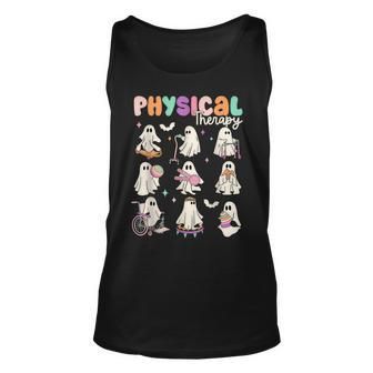 Cute Ghost Physical Therapy Pt Physical Therapist Halloween Tank Top - Monsterry UK