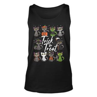 Cute Halloween Cats Trick Or Treat Tank Top - Monsterry CA