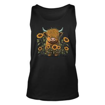 Cute Highland Cattle Cow Highland Cow Tank Top - Seseable