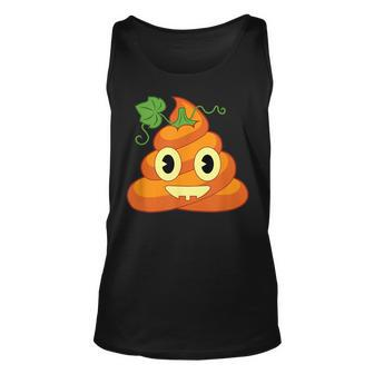 Cute Pumpkin Poop Halloween Tank Top | Mazezy
