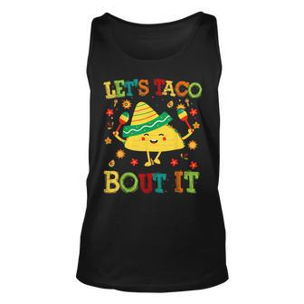 Cute Lets Taco Bout It Mexican Tuesday I Love Taco IT Tank Top | Mazezy
