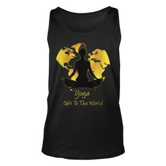 Cute Yoga A To The World For Yoga Lovers Yoga Tank Top | Mazezy