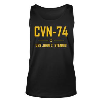 Cvn74 Uss John C Stennis Unisex Tank Top - Thegiftio UK