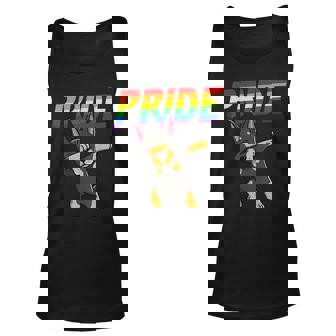 Dabbing Doberman Pinscher Lesbian Gay Lgbt Pride Unisex Tank Top | Mazezy