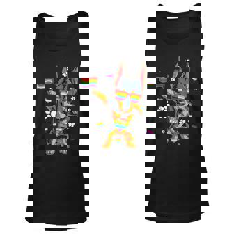 Dabbing Doberman Pinscher Lgbt-Q Gay Pride Month Lgbt Tank Top | Mazezy