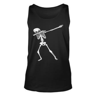 Dabbing Skeleton Halloween Dab Hip Hop Skull Halloween Tank Top | Mazezy