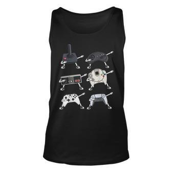 Dabbing Video Game Controllers Funny Gamer Dab Unisex Tank Top - Monsterry DE