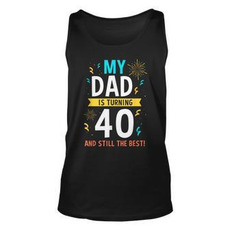 Dad 40 Birthday 40Th Dad Birthday Tank Top | Mazezy