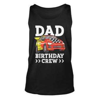 Dad Birthday Crew Race Car Racing Car Driver Daddy Papa Tank Top | Mazezy
