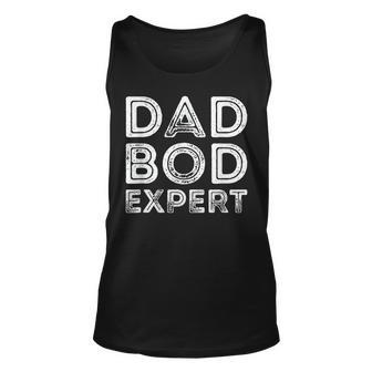 Dad Bod Expert Father Day Dad Daddy Grandpa Papa Pops Tank Top | Mazezy CA