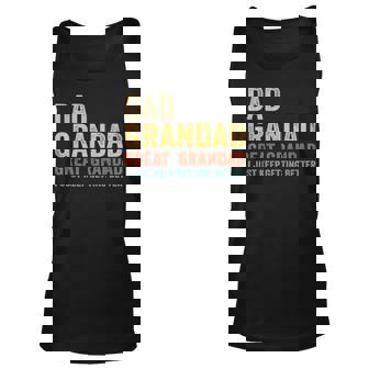Dad Grandad Great Grandad Dad Grandpa Grandpa Tank Top | Mazezy