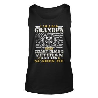I Am A Dad Grandpa And A Coast Guard Veteran Veteran Tank Top | Mazezy