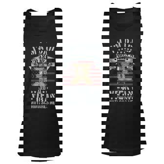 Im A Dad Grandpa And A Veteran Nothing Scares Me Tank Top | Mazezy