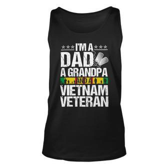 Dad Grandpa Vietnam Veteran Vintage Shirt Mens Gifts 210 Unisex Tank Top - Monsterry DE