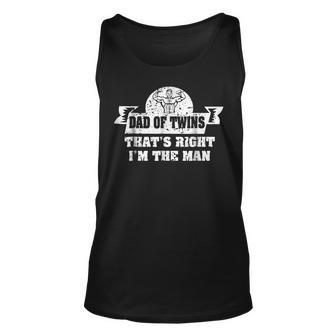 Dad Of Twins Im The Man Dad Of Twins Fathers Day Unisex Tank Top | Mazezy