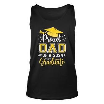 Dad Senior 2024 Proud Dad Of A Class Of 2024 Graduate Unisex Tank Top | Mazezy