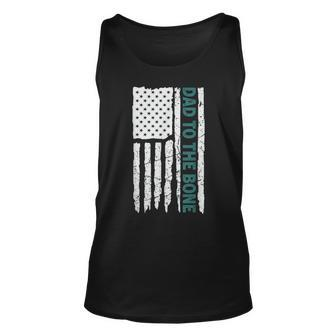 Dad To The Bone Fathers Day Unisex Tank Top | Mazezy