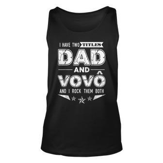 Dad And Vovo Grandpa Saying Portuguese Vovo Idea Tank Top | Mazezy