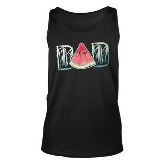 Dad Watermelon Fruit Cool Fathers Day Summer For Dad Tank Top | Mazezy