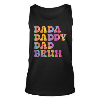 Dada Daddy Bruh Fathers Day Tie Dye Funny Unisex Tank Top | Mazezy UK