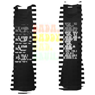 Dada Daddy Dad Bruh Fathers Day Vintage Father Tank Top | Mazezy