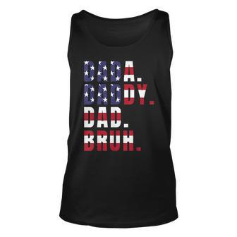 Dada Daddy Dad Bruh Us American Flag Fathers Day Tank Top | Mazezy AU