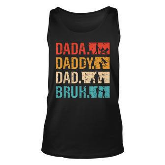 Dada Daddy Dad Bruh Vintage Happy Funny Amazing Fathers Day Unisex Tank Top - Thegiftio UK