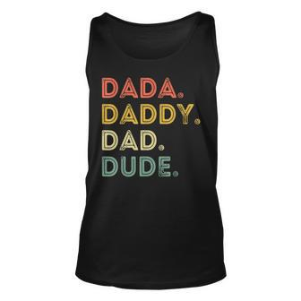 Dada Daddy Dad Dude | Fathers Day | Evolution Of Fatherhood Unisex Tank Top | Mazezy AU
