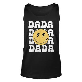 Dada One Happy Dude Birthday Theme Family Matching Tank Top | Mazezy