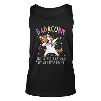 Dadacorn Like Regular Dad Only Way More Magical Unisex Tank Top | Mazezy