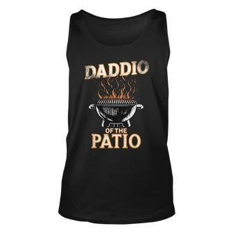 Daddio Of The Patio Fathers Day Bbq & Grill Unisex Tank Top - Seseable