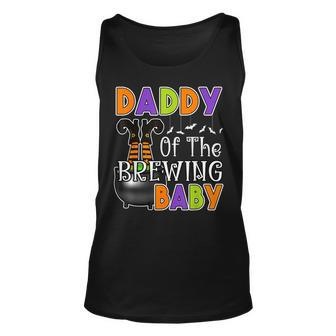 Daddy Of Brewing Baby Halloween Theme Baby Shower Spooky Tank Top - Thegiftio UK