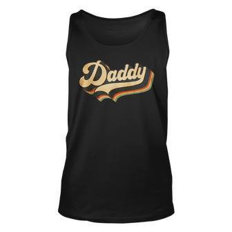Daddy Gifts Retro Vintage Fathers Day Daddy Unisex Tank Top - Thegiftio UK