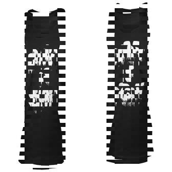 Dairy Is Scary Fun Vegan Halloween Unisex Tank Top | Mazezy