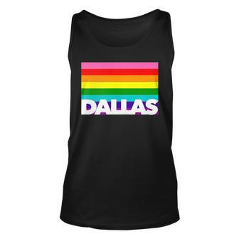 Dallas Texas Gay Pride Tx Proud Tx Homos Queer Cowboy Love Unisex Tank Top | Mazezy