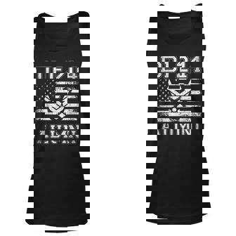 Dd214 Us Air Force Alumni Military Veteran Retirement Gift Unisex Tank Top | Mazezy