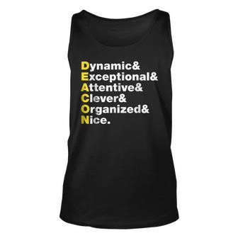 Deacon Name Gift Personalized Deacon Unisex Tank Top | Mazezy