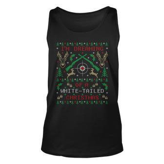 Deer Hunting Ugly Christmas Sweater Party Tank Top - Monsterry