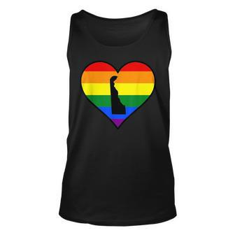 Delaware Gay Pride Heart Unisex Tank Top | Mazezy