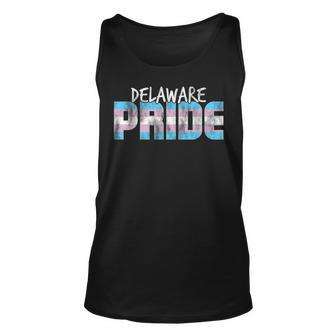 Delaware Pride Transgender Flag Unisex Tank Top | Mazezy