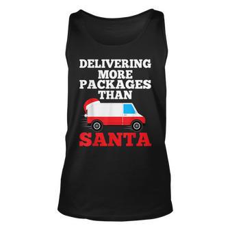 Delivering More Packages Than Santa - Postal Gift Unisex Tank Top - Thegiftio UK