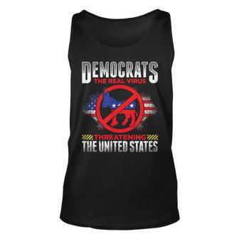Democrats Suck Are Stupid The Real Virus Threatening The Us Tank Top | Mazezy