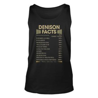 Denison Name Gift Denison Facts V2 Unisex Tank Top - Seseable