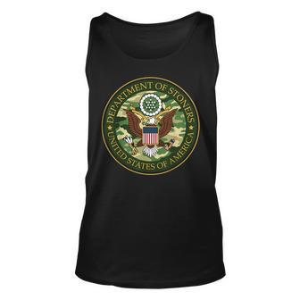 Department Of Stoners Funny Weed Cannabis Pot America Usa Unisex Tank Top | Mazezy